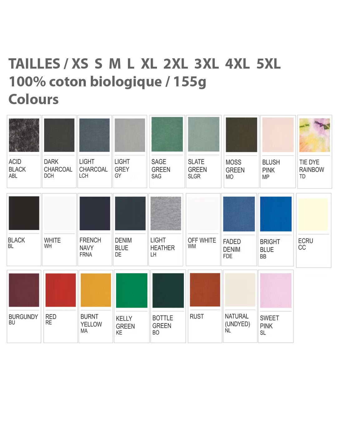 Pack 15 t-shirts personnalisés