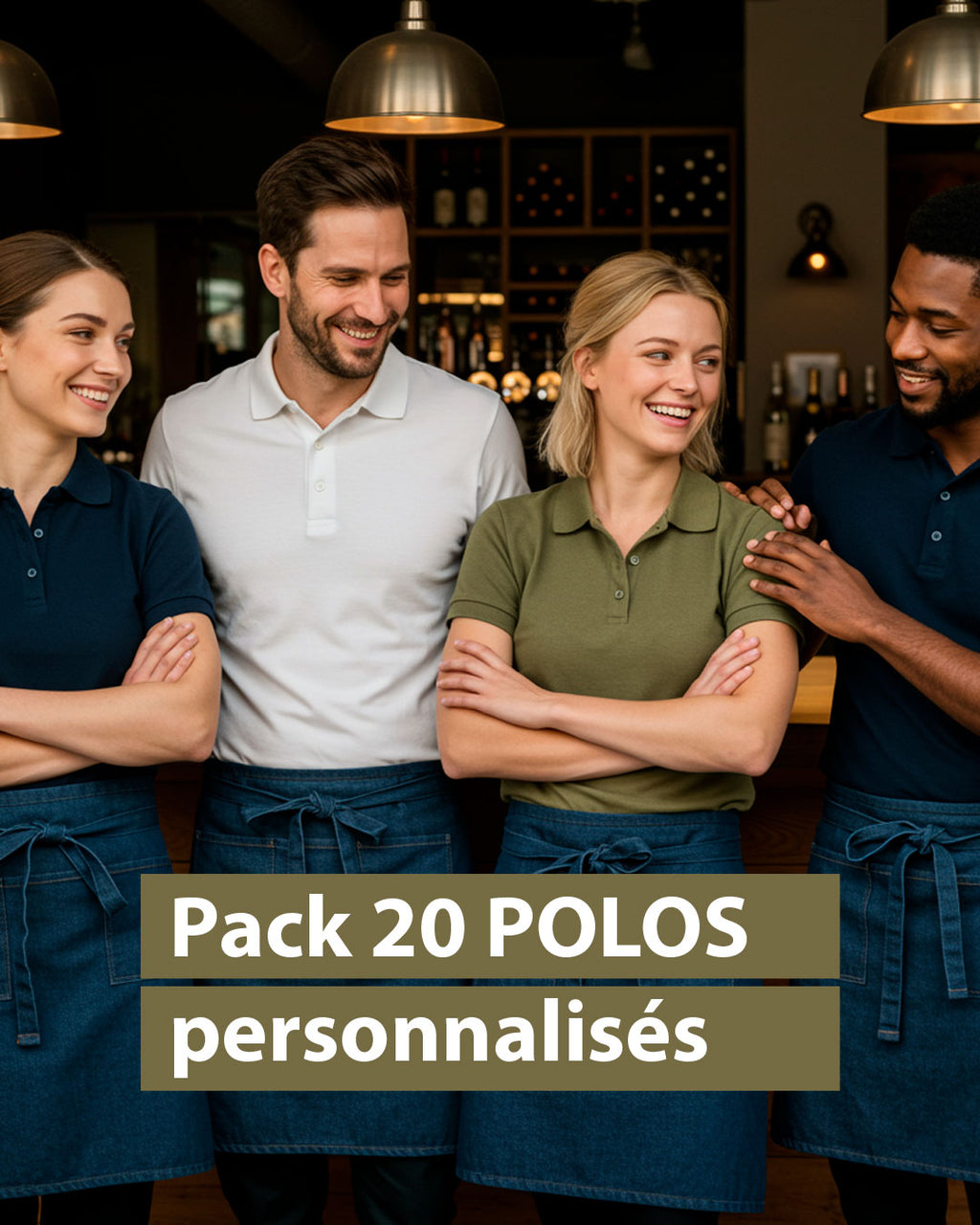 Pack 20 polos personnalisés