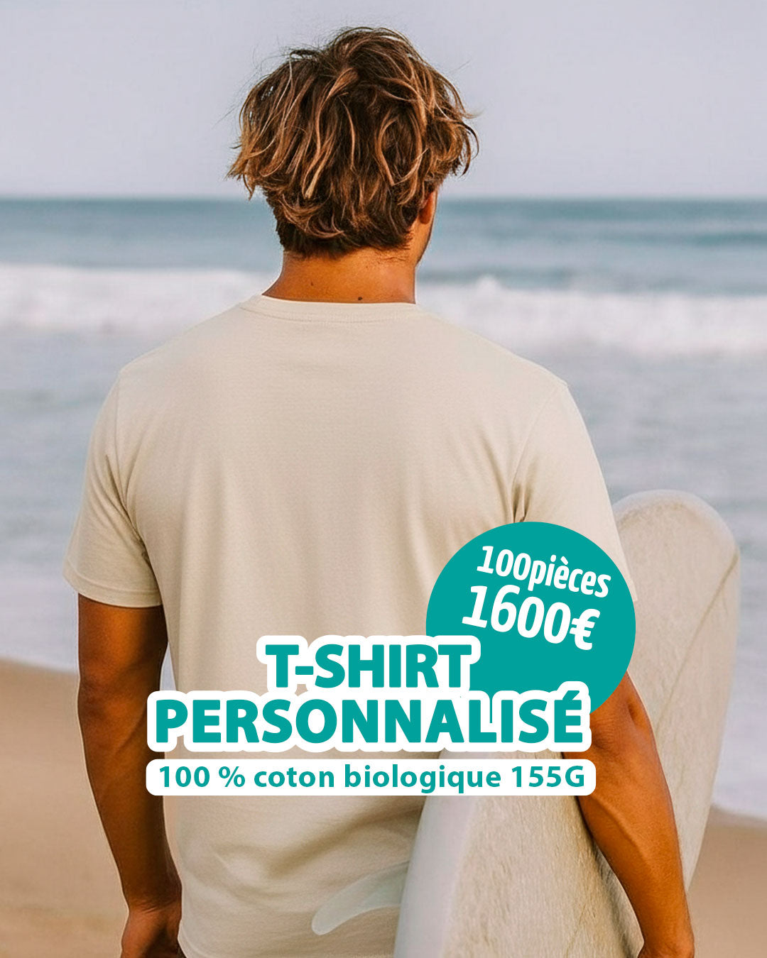 Pack 100 t-shirts personnalisés