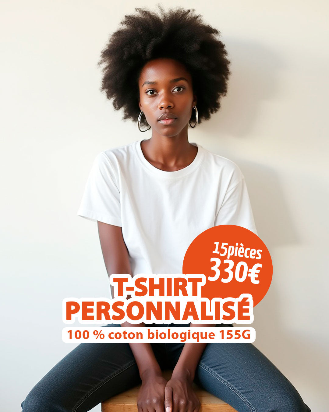 Pack 15 t-shirts personnalisés